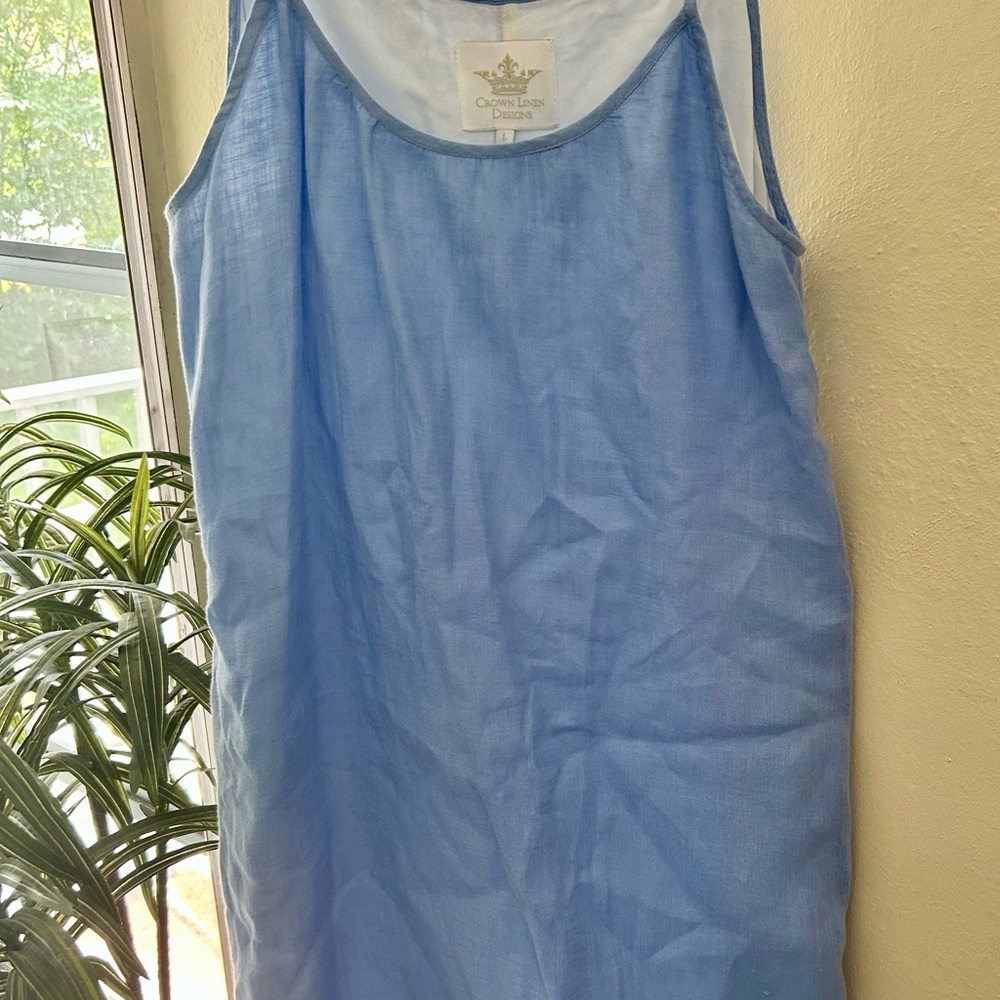 #Crown Linen Design’s Scoop Neck Maxi Dress